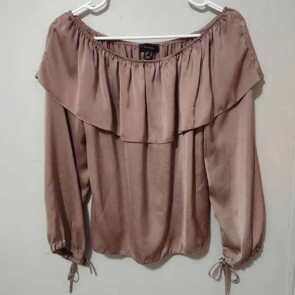 Atmosphere Mauve Off The Shoulder Blouse Size 10 - Picture 1 of 3